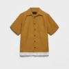 Camisa de golf con flecos de mezcla de algodón