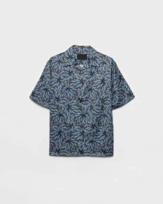 Camisa de golf de algodón estampada Camisa de golf de algodón estampada