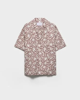 Camisa de golf de algodón estampada Camisa de golf de algodón estampada