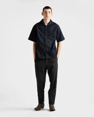 Camisa de golf de denim