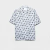 Camisa de golf estampada de mezcla de algodón Camisa de golf estampada de mezcla de algodón