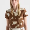 Camisa de lona estampada