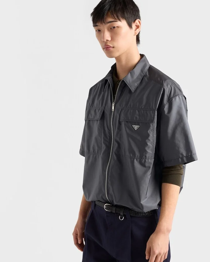 Camisa de manga corta de Re-Nylon ligero Camisa de manga corta de Re-Nylon ligero