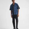 Camisa de mezclilla a rayas Double Match Camisa de mezclilla a rayas Double Match