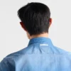 Camisa de mezclilla ligera de manga corta Camisa de mezclilla ligera de manga corta