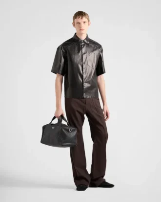 Camisa de napa y tela