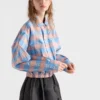 Camisa de popelín a cuadros