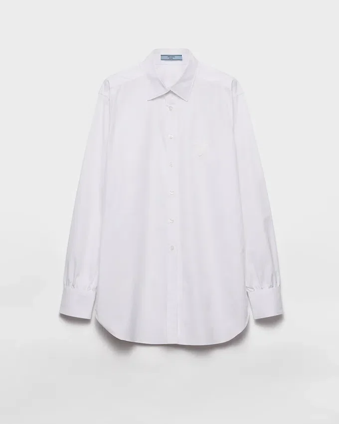 Camisa de popelín de algodón Camisa de popelín de algodón