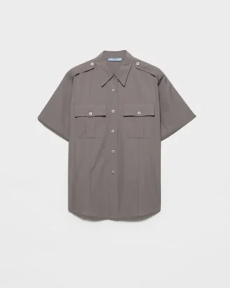 Camisa de popelín de manga corta