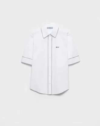 Camisa de popelín de manga corta