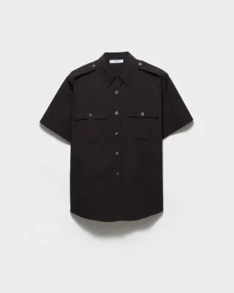 Camisa de popelín de manga corta