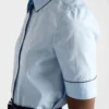 Camisa de popelín de manga corta Camisa de popelín de manga corta