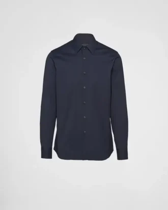 Camisa de popelín elástico