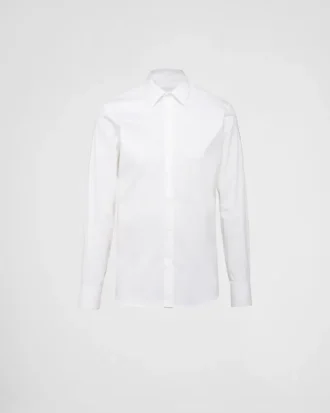 Camisa de popelín elástico