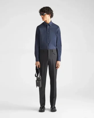 Camisa de popelín elástico