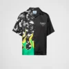 Camisa de sarga de seda Double Match