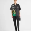 Camisa de sarga de seda Double Match