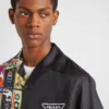 Camisa de sarga de seda Double Match
