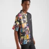 Camisa de sarga de seda Double Match