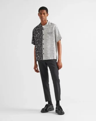 Camisa de seda Double Match Camisa de seda Double Match
