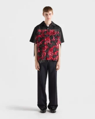 Camisa estampada Timecapsule con flecos Camisa estampada Timecapsule con flecos
