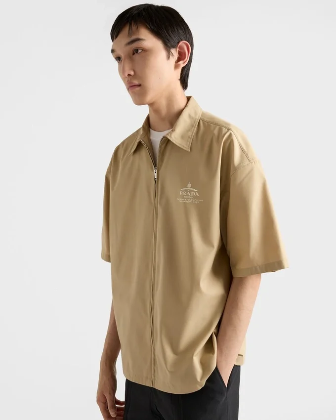 Camisa técnica de algodón de manga corta Camisa técnica de algodón de manga corta