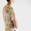 Camiseta de algodón con estampado floral Camiseta de algodón con estampado floral