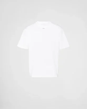 Camiseta de algodón elástico con logotipo
