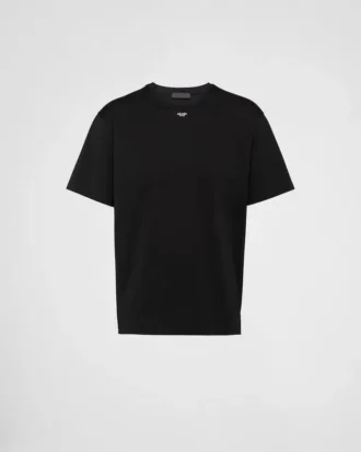 Camiseta de algodón elástico con logotipo