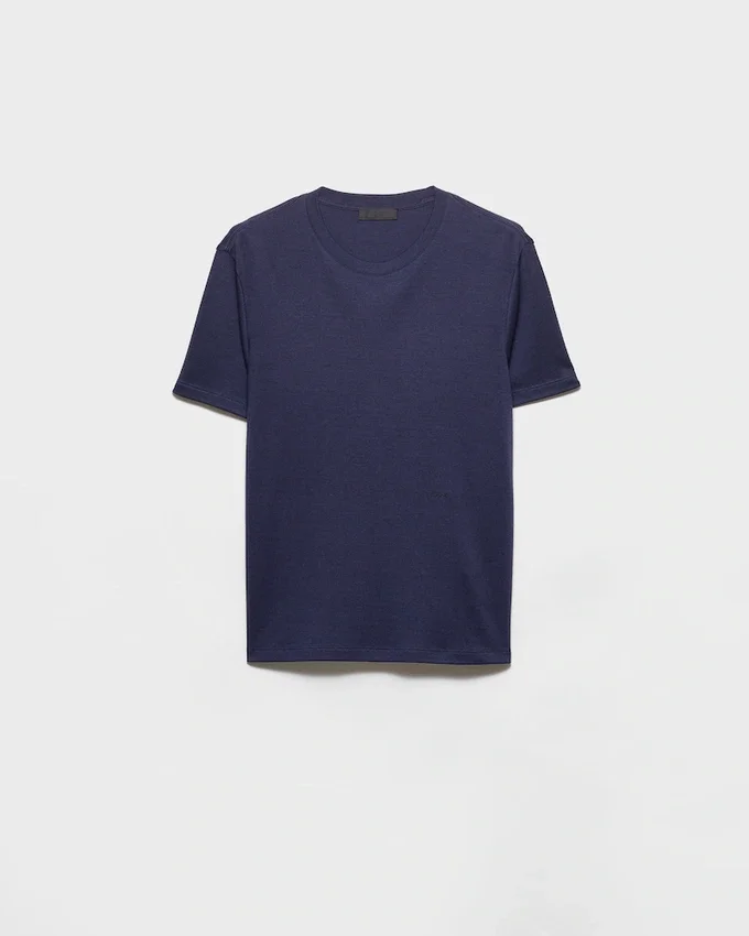 Camiseta de cachemira y seda Camiseta de cachemira y seda