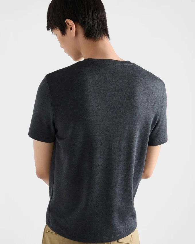 Camiseta de cachemira y seda Camiseta de cachemira y seda