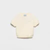 Camiseta de cuello redondo de felpa de algodón Camiseta de cuello redondo de felpa de algodón