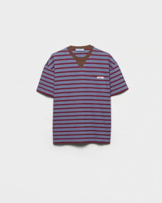 Camiseta de jersey a rayas oversize