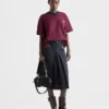 Camiseta de jersey a rayas oversize Camiseta de jersey a rayas oversize