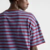 Camiseta de jersey a rayas oversize Camiseta de jersey a rayas oversize