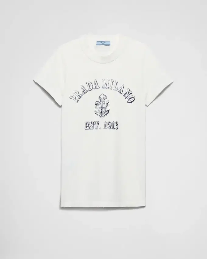 Camiseta de jersey estampada Camiseta de jersey estampada