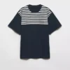 Camiseta oversize de algodón a rayas Camiseta oversize de algodón a rayas