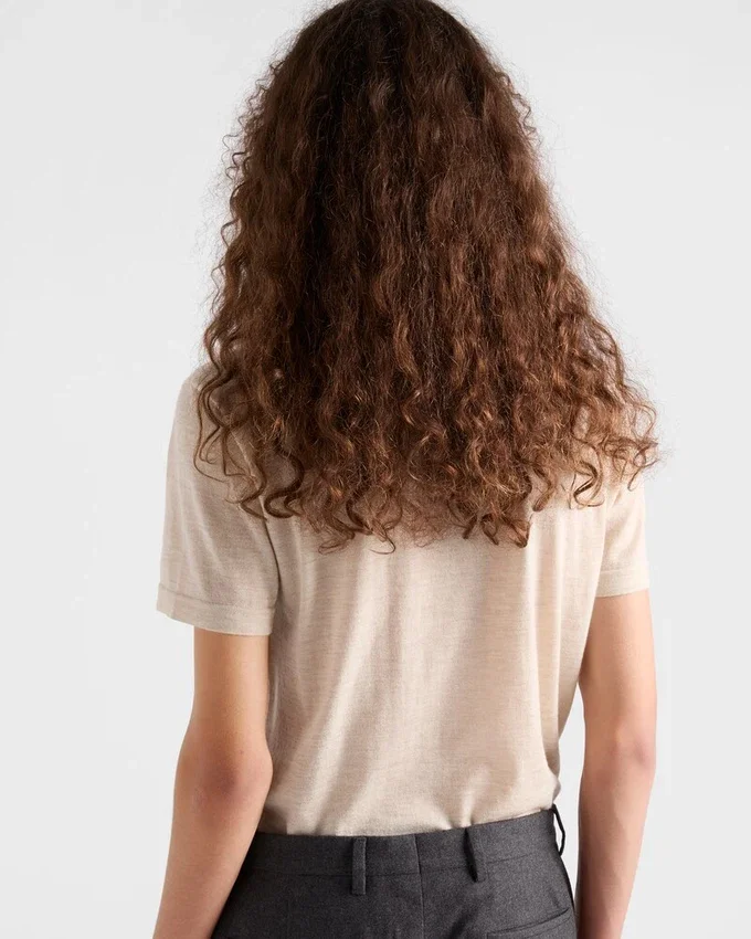 Camiseta oversize de cachemira Camiseta oversize de cachemira