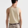 Camiseta sin mangas de algodón Camiseta sin mangas de algodón