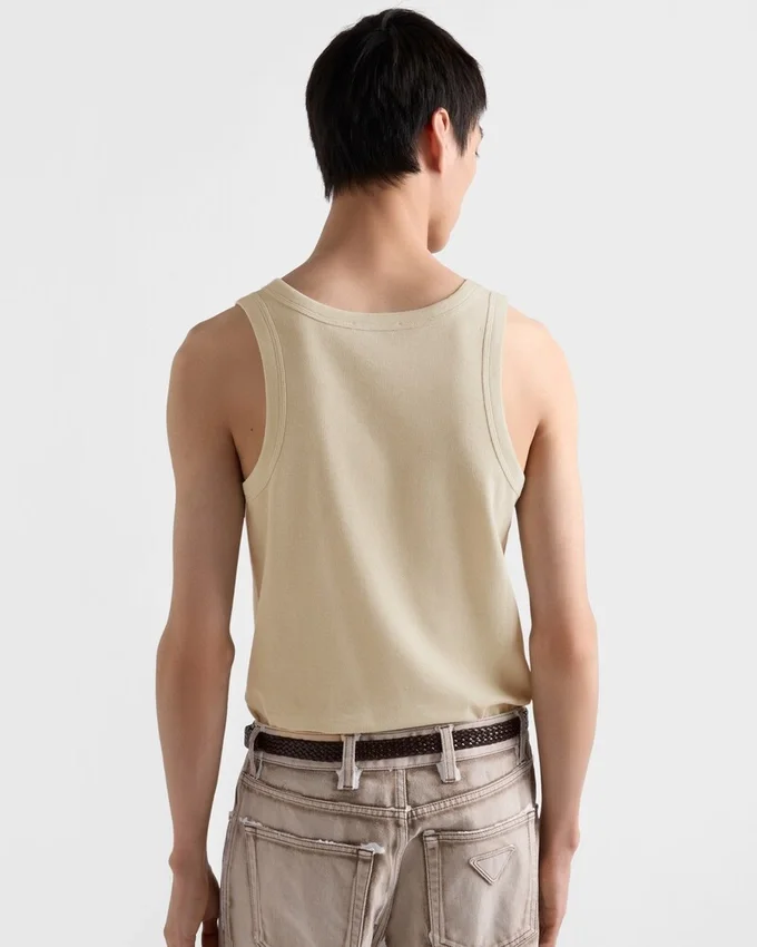 Camiseta sin mangas de algodón Camiseta sin mangas de algodón