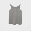 Camiseta sin mangas de cachemira y seda Camiseta sin mangas de cachemira y seda