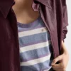 Camiseta sin mangas de jersey a rayas Bayadere Camiseta sin mangas de jersey a rayas Bayadere