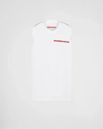 Camiseta sin mangas de piqué