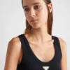 Camiseta sin mangas de punto acanalado Camiseta sin mangas de punto acanalado