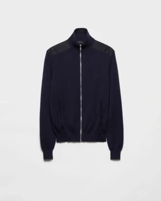 Cardigan de cachemira con cremallera