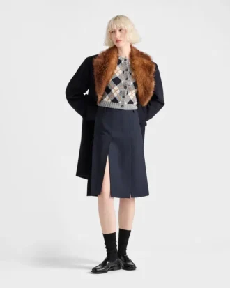 Cardigan de cachemira con punto Argyle