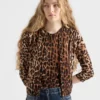 Cardigan de cachemira estampado
