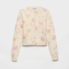 Cardigan de lana con estampado floral Cardigan de lana con estampado floral