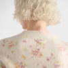Cardigan de lana con estampado floral Cardigan de lana con estampado floral