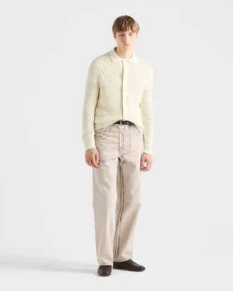 Cardigan de lino y algodón